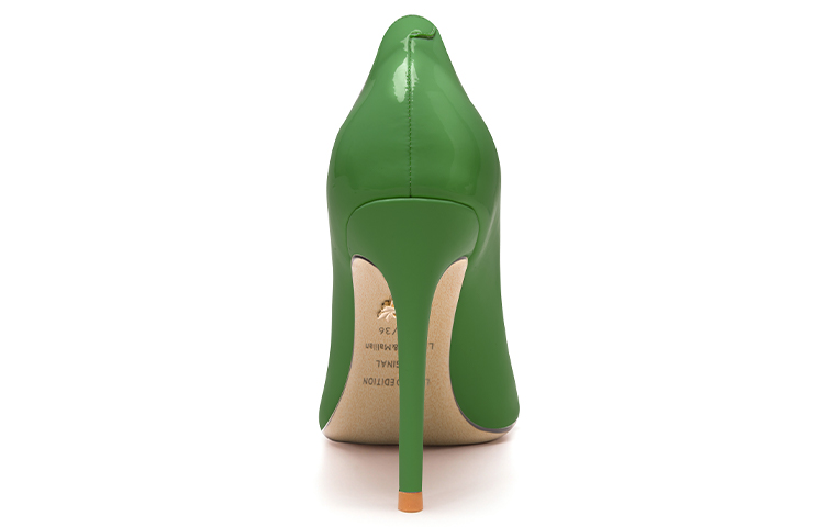 Shop (W) Lily Wei Stiletto 'Elegante Verde Patentado' NN-448