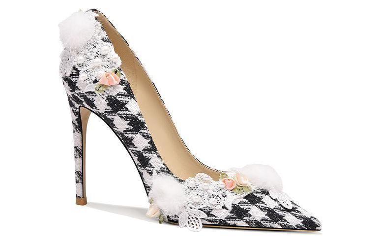 Order (W) Lily Wei Stiletto 'Bunga Mutiara Kotak-kotak' NN-262