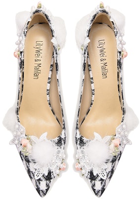 (W) Lily Wei Stiletto 'Flores Perlas a Cuadros' NN-262 Lookbook (W) Lily Wei Stiletto 'Flores Perlas a Cuadros' NN-262