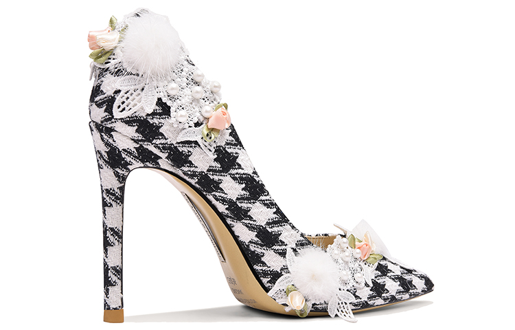 Lookbook (W) Lily Wei Stiletto 'Bunga Mutiara Kotak-kotak' NN-262