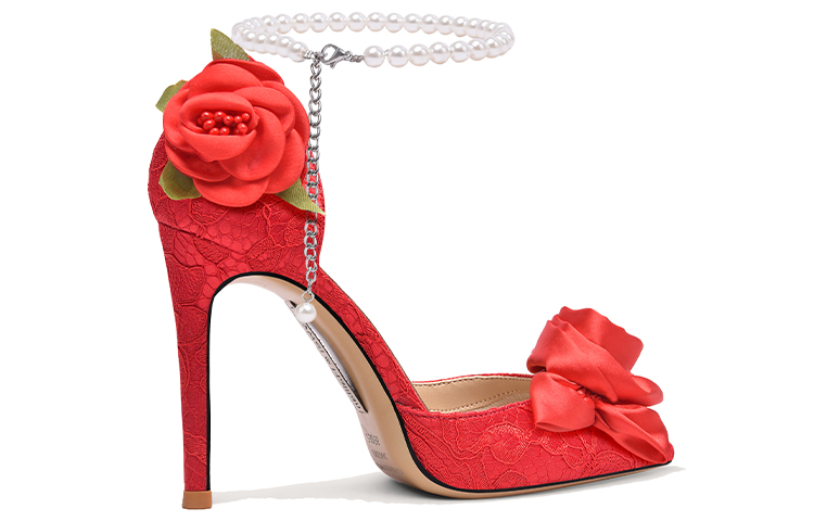 Order (W) (女性用)リリー・ウェイ・スティレット 'フローラルパールレッド' NN-247 NN-247