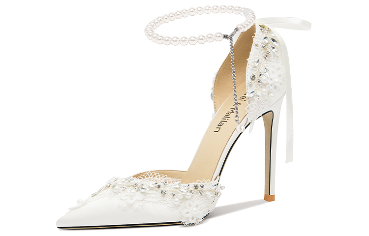 (Women) Lily Wei Stiletto 'Floral Rhinestone Hollow' NN-416