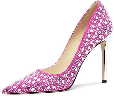 (W) Lily Wei Stiletto 'Elegansi Prancis Rhinestone Merah Muda' NN-453 Buy (W) Lily Wei Stiletto 'Elegansi Prancis Rhinestone Merah Muda' NN-453