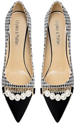 (W) Lily Wei Stiletto 'Paruh Tirus Corak Houndstooth' NN-428 Lookbook (W) Lily Wei Stiletto 'Paruh Tirus Corak Houndstooth' NN-428