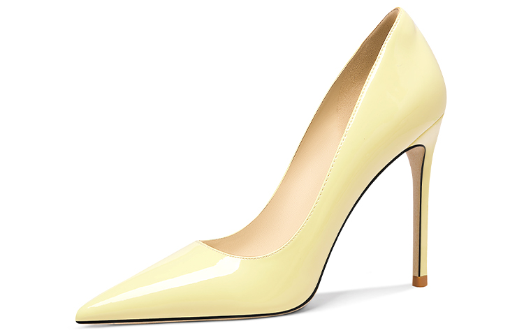 (Women) Lily Wei Stiletto 'Light Yellow Patent' NN-452