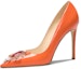 Buy (Women) Lily Wei Stiletto 'Orange Patent Dopamine Comfort' NN-479