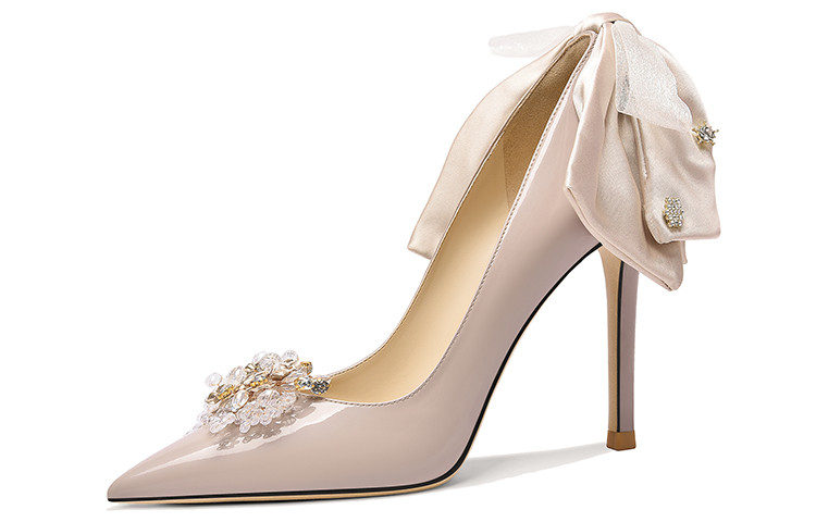 Buy (W) 莉莉·魏高跟鞋 '漆皮金属蝴蝶-咖啡色' NN-231