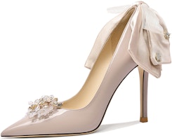 (Women) Lily Wei Stiletto 'Patent Leather Metal Butterfly - Coffee' NN-231 (Women) Lily Wei Stiletto 'Patent Leather Metal Butterfly - Coffee' NN-231