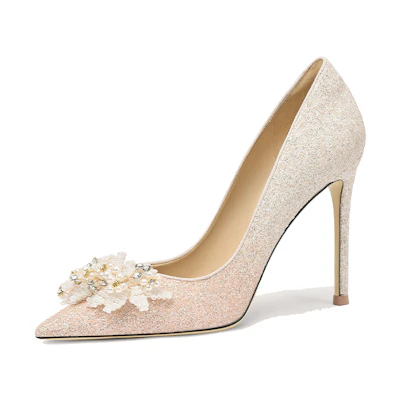 (W) Lily Wei Stiletto 'Pink Gradient Pearl'