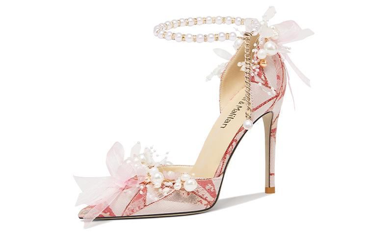(Women) Lily Wei Stiletto 'Pink Pearl Pointed Toe' NN-377