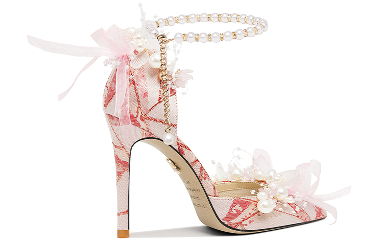 Order (W) Lily Wei Stiletto 'Pearl Pink' Hujung Tajam NN-377