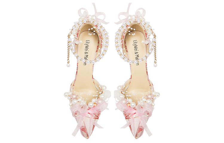 Lookbook (W) Lily Wei Stiletto 'Pearl Pink' Hujung Tajam NN-377