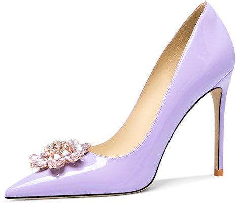 (Women) Lily Wei Stiletto 'Purple Patent Fashion' NN-450 Buy (Women) Lily Wei Stiletto 'Purple Patent Fashion' NN-450