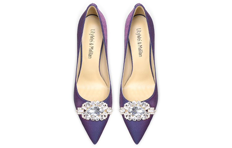 Lookbook (W) Lily Wei 高跟鞋 '紫色水钻' NN-213