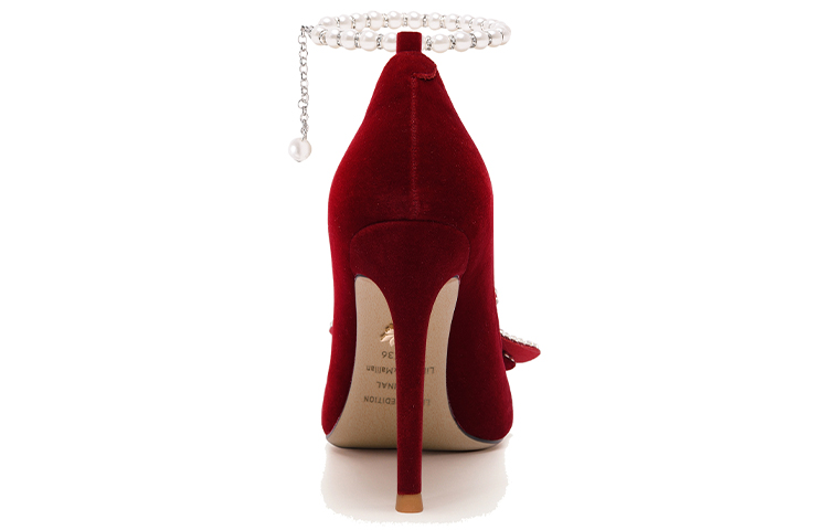 Shop (W) 莉莉韦红色珍珠蝴蝶高跟鞋 NN-559