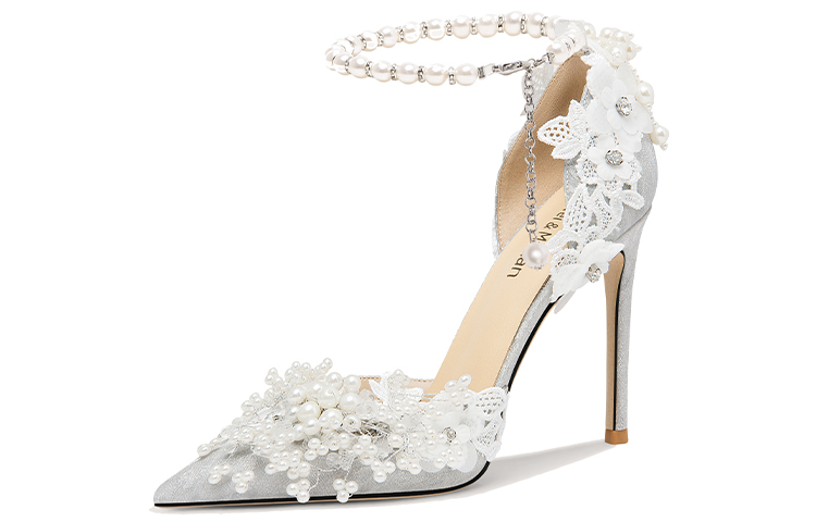 (Women) Lily Wei Stiletto 'Silver Buckle Pointed Toe' NN-402