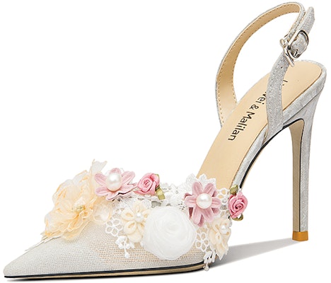 (W) 莉莉威高跟鞋“银色花山” NN-383 Buy (W) 莉莉威高跟鞋“银色花山” NN-383