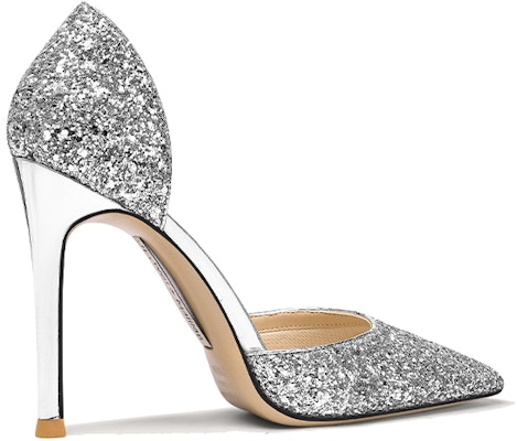 Lily Wei 尖頭閃片時尚 細跟 高筒鞋 女款 銀色 Order Lily Wei 尖頭閃片時尚 細跟 高筒鞋 女款 銀色