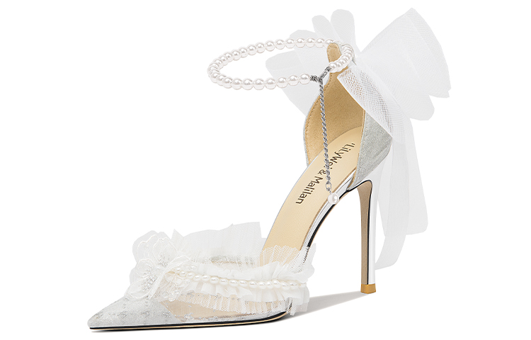 (Women) Lily Wei Stiletto 'Silver Moon Pearl' NN-381