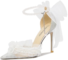 (Women) Lily Wei Stiletto 'Silver Moon Pearl' NN-381 (Women) Lily Wei Stiletto 'Silver Moon Pearl' NN-381