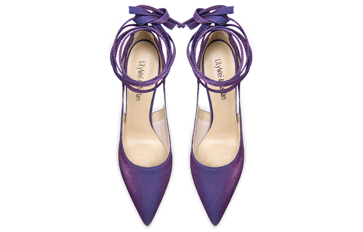 Lookbook (W) 릴리 웨이 스타릿 씨 퍼플 레이스업 힐 (Lily Wei Starlit Sea Purple Lace-up Heel) NN-310