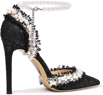 (Women) Lily Wei Stiletto Heels 'Black Pearl Floral' NN-246 Order (Women) Lily Wei Stiletto Heels 'Black Pearl Floral' NN-246