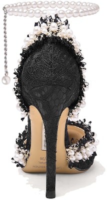 (Women) Lily Wei Stiletto Heels 'Black Pearl Floral' NN-246 Shop (Women) Lily Wei Stiletto Heels 'Black Pearl Floral' NN-246