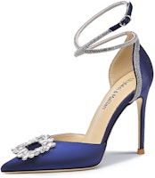 (Women) Lily Wei Stiletto Heels 'Crystal Buckle Strap' NN-191 (Women) Lily Wei Stiletto Heels 'Crystal Buckle Strap' NN-191