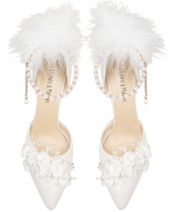 (W) 릴리 웨이 백천 플라워 펄 버클 10cm 스틸레토 힐 (화이트) NN-405 Lookbook (W) 릴리 웨이 백천 플라워 펄 버클 10cm 스틸레토 힐 (화이트) NN-405