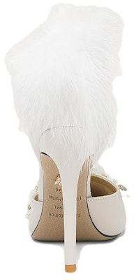 (Women) Lily Wei Stiletto High Heels 10cm in White 'Bai Qian Floral Pearl Buckle' NN-405 Shop (Women) Lily Wei Stiletto High Heels 10cm in White 'Bai Qian Floral Pearl Buckle' NN-405
