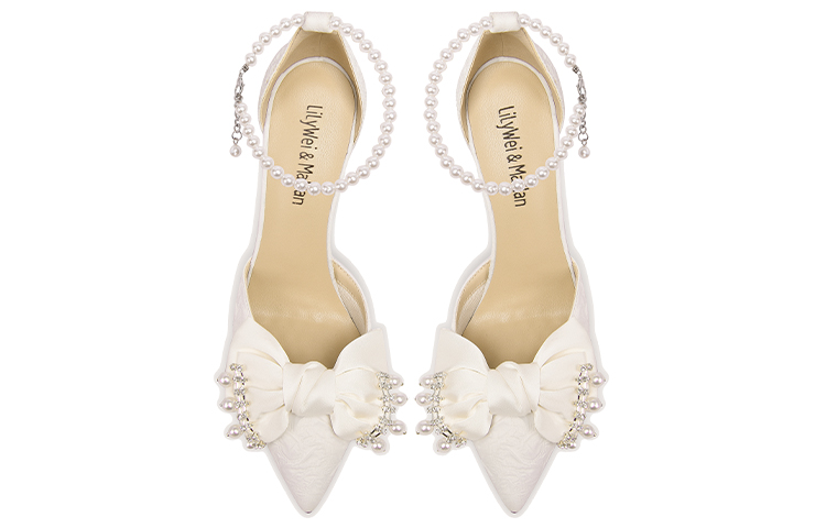 Lookbook 百合薇 超纖皮 時尚舒適休閒 細跟 高跟鞋 10cm 女款 白色