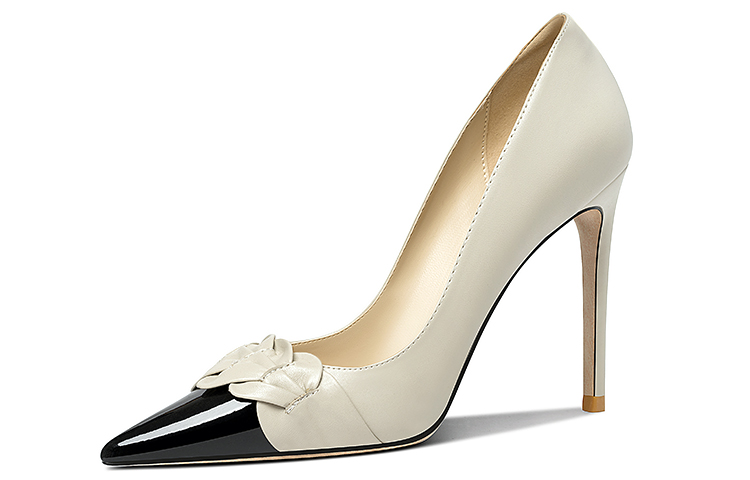 (Women) Lily Wei Stiletto High Heels 'Fashion Patchwork Grey' NN-429-a