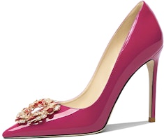 (Women) Lily Wei Stiletto High Heels 'Fashion Patent Magenta' NN-486 (Women) Lily Wei Stiletto High Heels 'Fashion Patent Magenta' NN-486