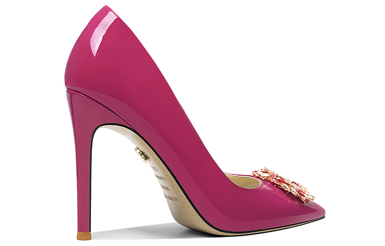 Order (W) Lily Wei Stiletto High Heels 'Patent Magenta Fesyen' NN-486
