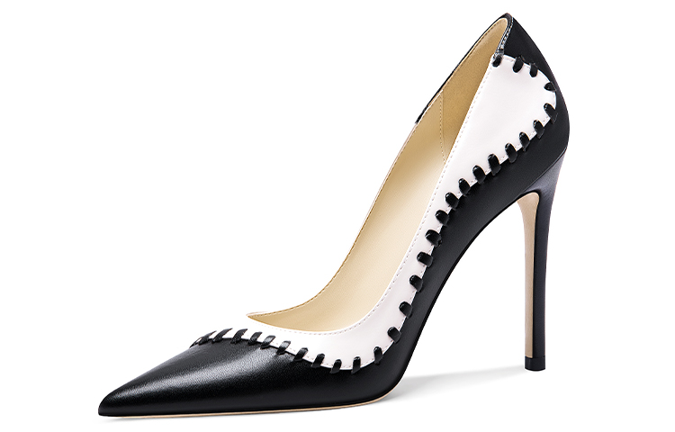 (Women) Lily Wei Stiletto High Heels 'French Pointed Toe Black' NN-474