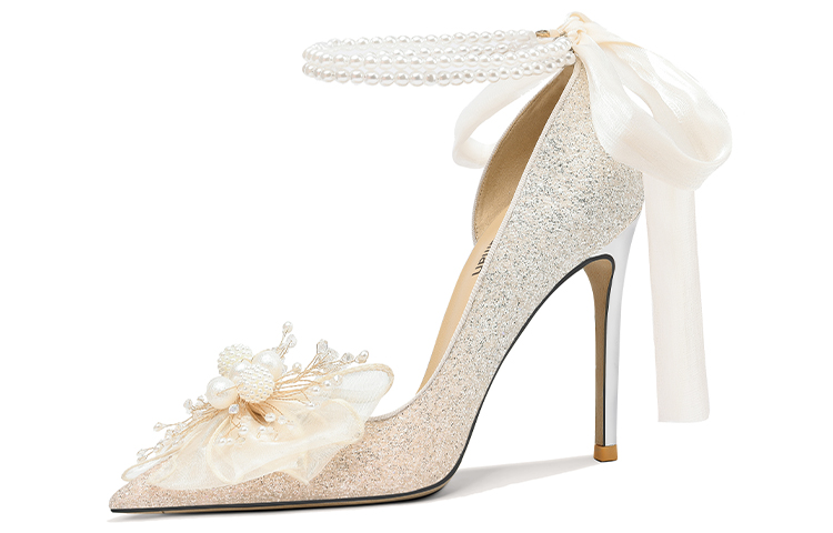 (W) Lily Wei Stiletto High Heels 'Peach Wine Gradient'