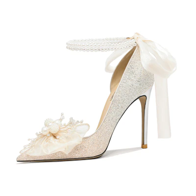 (W) Lily Wei Stiletto High Heels 'Peach Wine Gradient'
