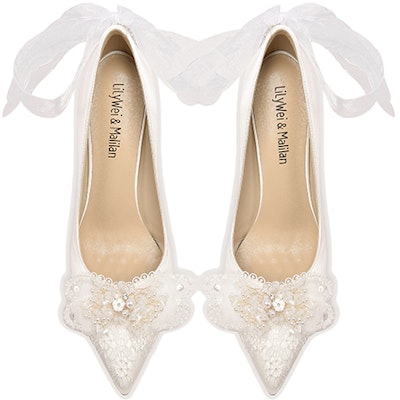 (W) Lily Wei Stiletto Tumit Tinggi 'Memori Putih Bersama Riben' NN-189 Lookbook (W) Lily Wei Stiletto Tumit Tinggi 'Memori Putih Bersama Riben' NN-189