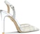 (W) Lily Wei Stiletto Tumit Tinggi 'Yun Shui Yao Silver Mesh' NN-425