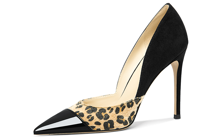 (Women) Lily Wei Stiletto Mule 'Black Leopard Print' NN-371