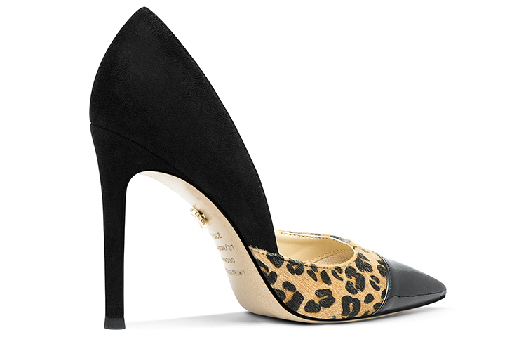Order (W) Lily Wei Stiletto Mule 'Estampado de Leopardo Negro' NN-371