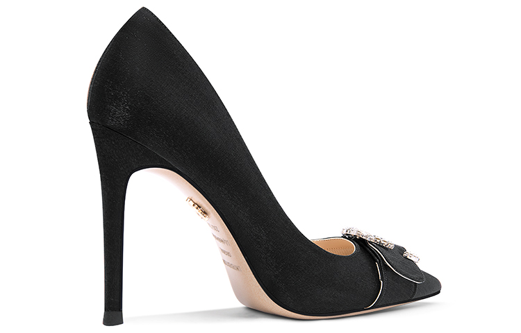 Order (Women) Lily Wei Stiletto Mules 'Black Crystal Buckle' NN-526
