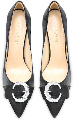 (Women) Lily Wei Stiletto Mules 'Black Crystal Buckle' NN-526 Lookbook (Women) Lily Wei Stiletto Mules 'Black Crystal Buckle' NN-526