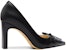 (W) Lily Wei Stiletto Mules 'Summer Night Black' Kasut Tumit Tinggi Malam Hitam M1-096