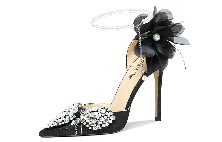 (Women) Lily Wei Stiletto Pumps 'Black Diamond' NN-376