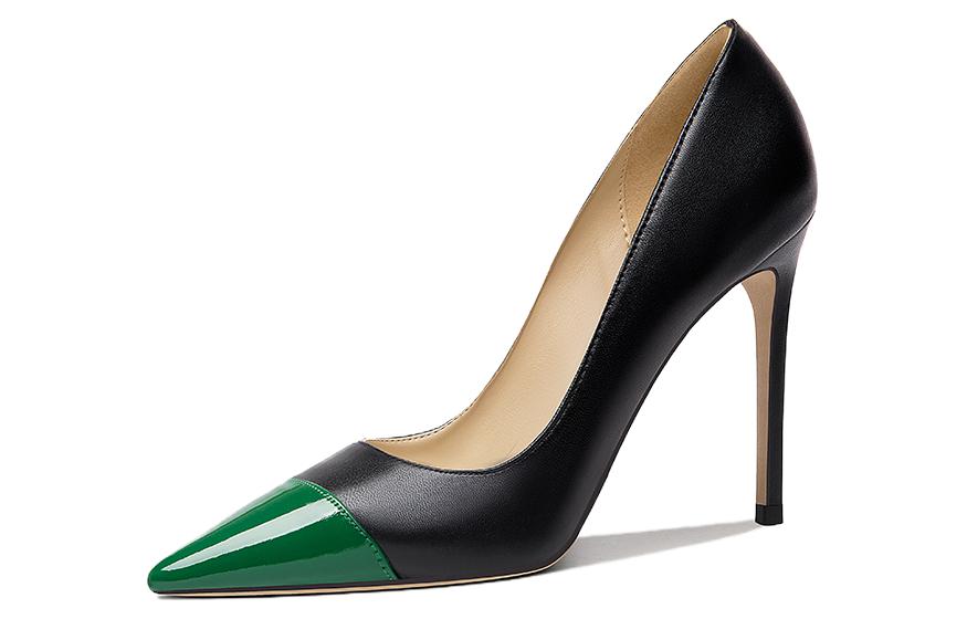 (Women) Lily Wei Stiletto Pumps 'Colorblock Pointed Toe' NN-493