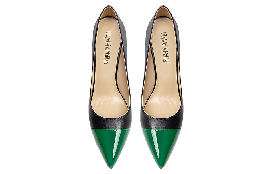 Lookbook (W) Lily Wei 彩色拼接尖头细高跟鞋 NN-493