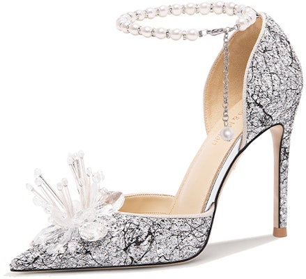 (Women) Lily Wei Stiletto Pumps 'Jade Porcelain Black Pearl' NN-537 Buy (Women) Lily Wei Stiletto Pumps 'Jade Porcelain Black Pearl' NN-537