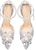 (W) Lily Wei Stiletto Pumps 'Jade Porcelain Black Pearl' dalam Pearl Hitam. NN-537