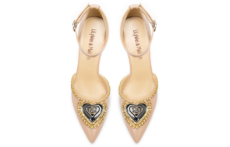 Lookbook (W) 莉莉·魏 细高跟凉鞋 '裸色水晶流光' L-042